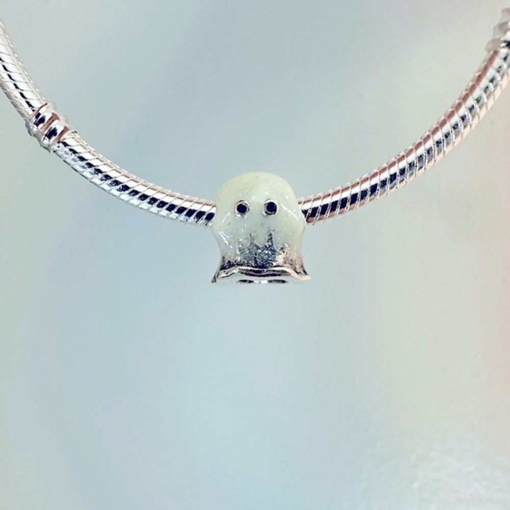 Pandora Silver Ghost Charm Bracelet Accent